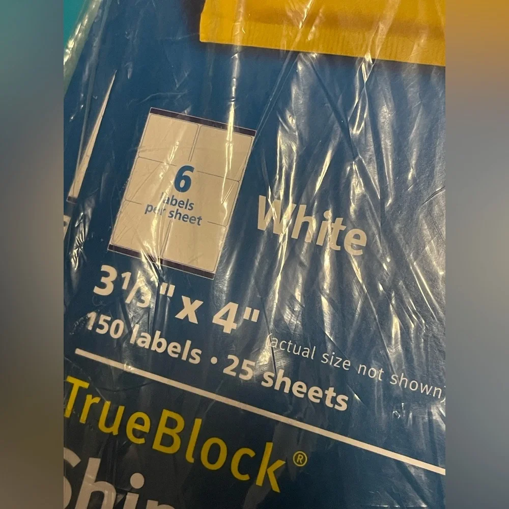 Avery Shipping Labels with TrueBlock Technology, White, 150/Pack (5 Packs)=750 L